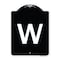 Signmission Sign with Letter W Heavy-Gauge Aluminum Architectural Sign, 24" x 18", BW-1824-22920 A-DES-BW-1824-22920 - alternate 1